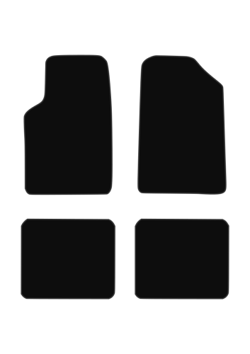 Dywaniki welurowe Alfa Romeo Alfetta - czarne