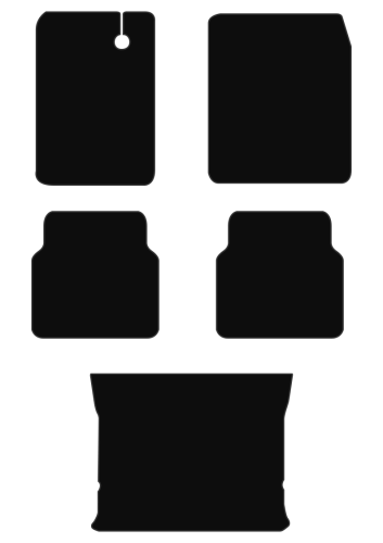 Dywaniki welurowe Citroën 2CV + bagażnik