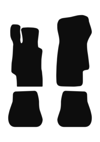 Dywaniki welurowe Opel Comodore B