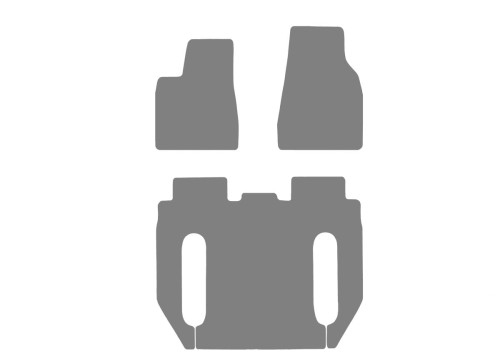 Dywaniki welurowe Tesla X 6 osób